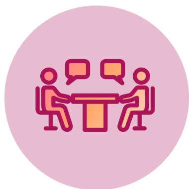 Buluşma simgesi, vektör illüstrasyonu 