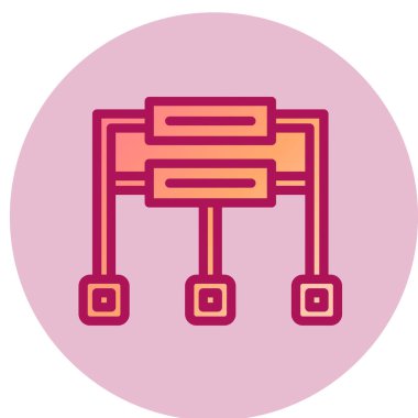 Yapı simgesi, vektör illüstrasyonu 