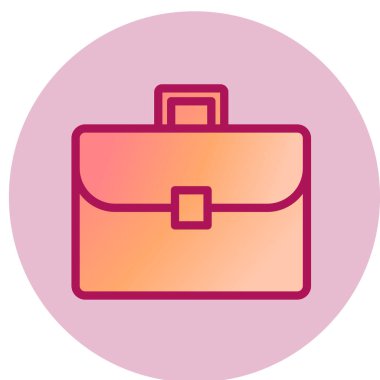 evrak çantası simgesi, vektör illüstrasyonu 