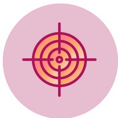 hedef simge, vektör illüstrasyonu