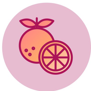 turuncu simge, vektör çizimi