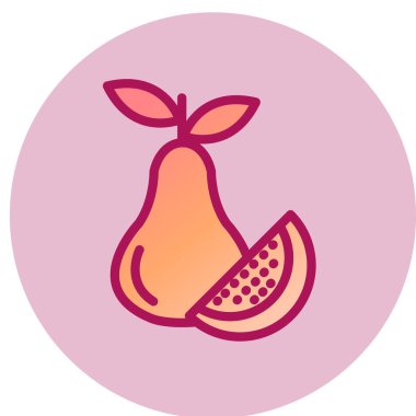 Guava simgesi, vektör çizimi