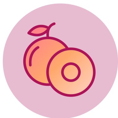 Longan simgesi, vektör illüstrasyonu