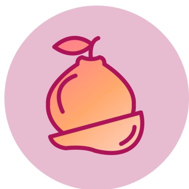 Quince simgesi, vektör illüstrasyonu