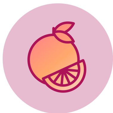 Pomelo simgesi, vektör illüstrasyonu