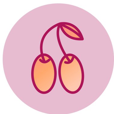 Jambolan simgesi, vektör illüstrasyonu