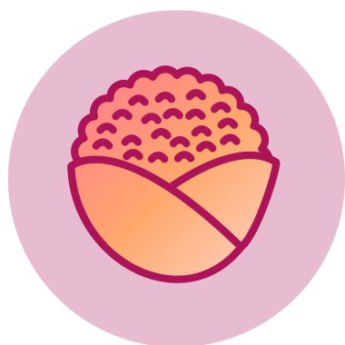 Karnabahar simgesi, vektör illüstrasyonu