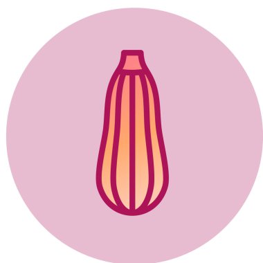 Kabak simgesi, vektör illüstrasyonu