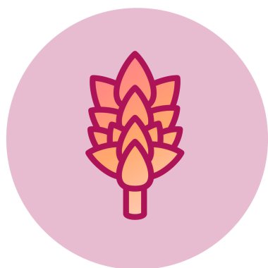 Enginar simgesi, vektör illüstrasyonu