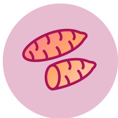 Tek izole edilmiş simge ögesinin vektör illüstrasyonu