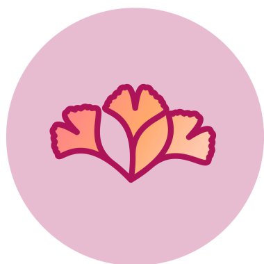 çiçek simgesi vektörü, illüstrasyon