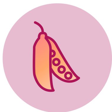 Tek izole edilmiş simge ögesinin vektör illüstrasyonu