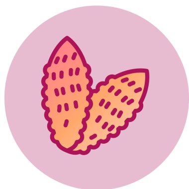 İzole edilmiş tek bir kalp simgesinin vektör çizimi