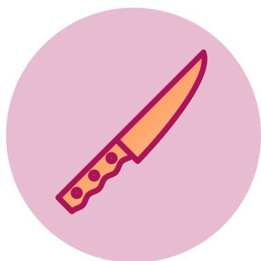 Bıçak ikonu. düz dizayn biçimi