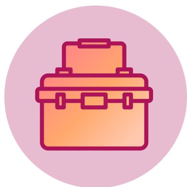 evrak çantası ikonu vektör illüstrasyonu