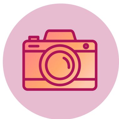 kamera simgesi vektör illüstrasyonu