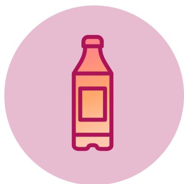 şişe simgesi, basit vektör illüstrasyonu