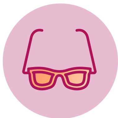 güneş gözlüğü ikonu vektör illüstrasyonu