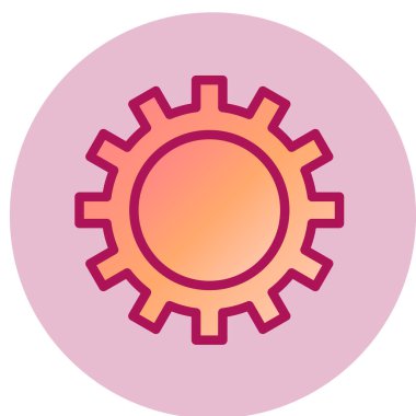 dişli simgesi vektör illüstrasyonu