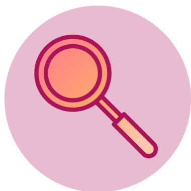 Büyüteç simgesi. vektör illüstrasyonu