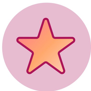 yıldız simgesi vektör illüstrasyonu