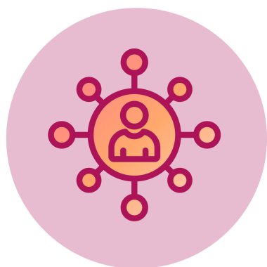 İletişim simgesinin vektör illüstrasyonu