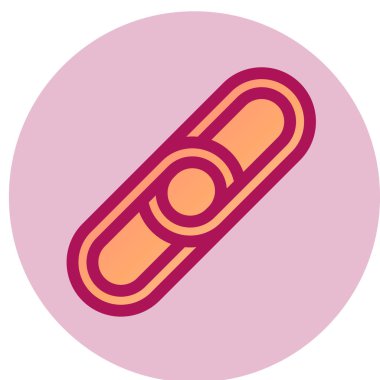 Bir mıknatısın tek b eksiğinin vektör çizimi