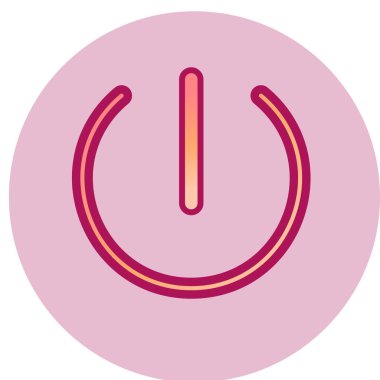 güç düğmesi simgesi. vektör çizim