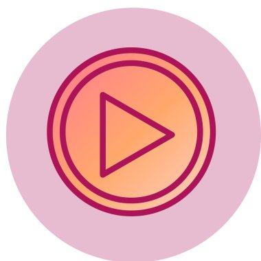 Çember arkaplanında oyun simgesi izole edildi