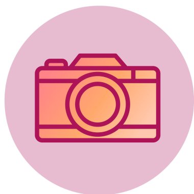 kamera simgesi vektör illüstrasyonu