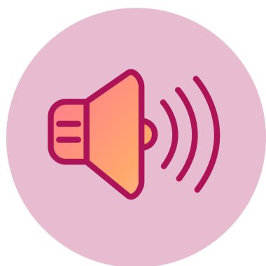 Konuşmacı simgesi. vektör illüstrasyonu