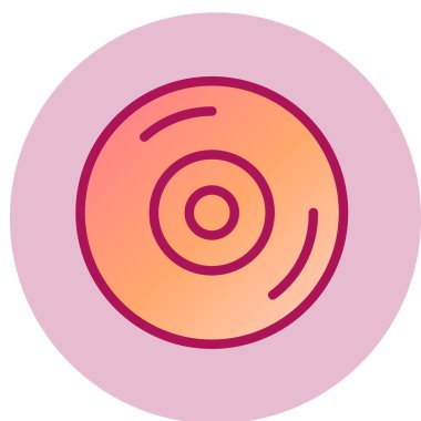 cd disk simgesi vektör illüstrasyonu