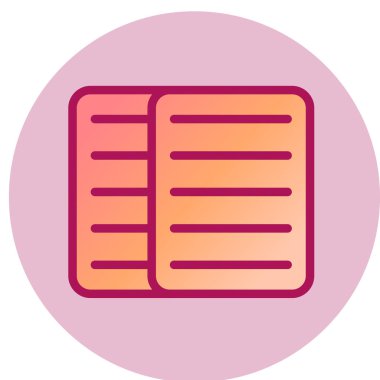 belge simgesi, vektör illüstrasyonu. düz tasarım biçimi