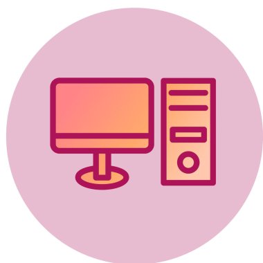 bilgisayar simgesi vektör illüstrasyonu