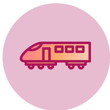 tren simgesi vektör illüstrasyonu