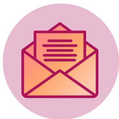 zarf simgesi vektör illüstrasyonu