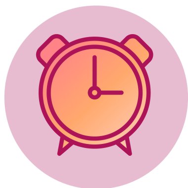 Saat simgesi vektör illüstrasyonu