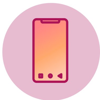 cep telefonu simgesi. vektör illüstrasyonu