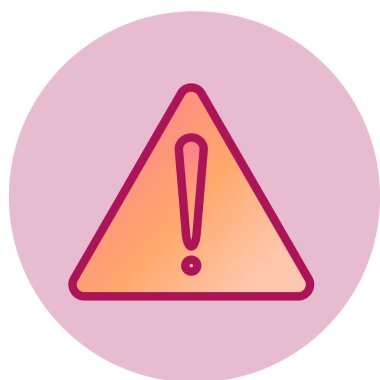 Ünlem işareti simgesi. vektör illüstrasyonu