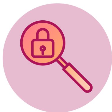 Büyüteç simgesi. vektör illüstrasyonu