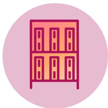 Modern b 'nin vektör illüstrasyonu çekmece simgesinden yoksun