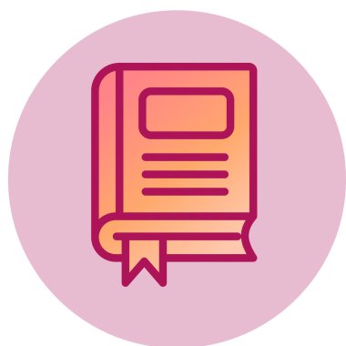 kitap simgesi vektör illüstrasyonu