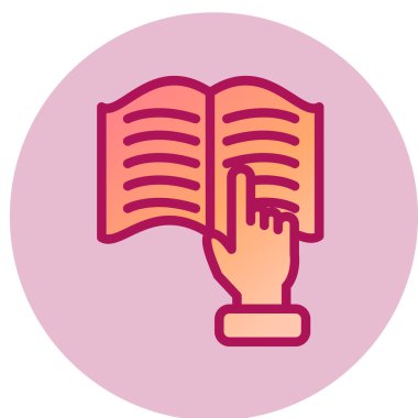 kitap simgesi vektör illüstrasyonu