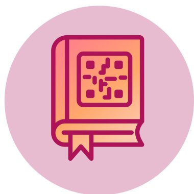 Kitap simgesinin vektör illüstrasyonu