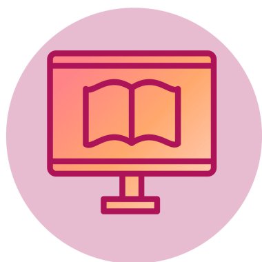 Modern eğitim ikonunun vektör illüstrasyonu