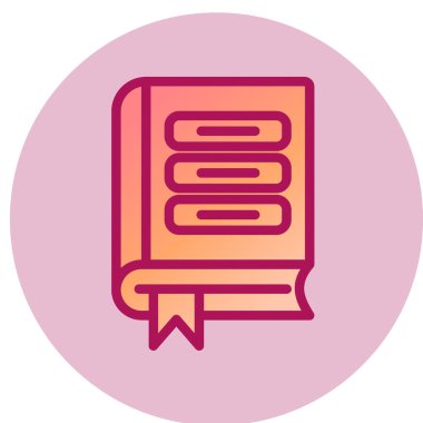 kitap simgesi vektör illüstrasyonu