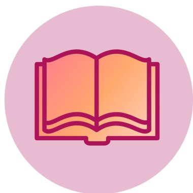 kitap simgesi vektör illüstrasyonu