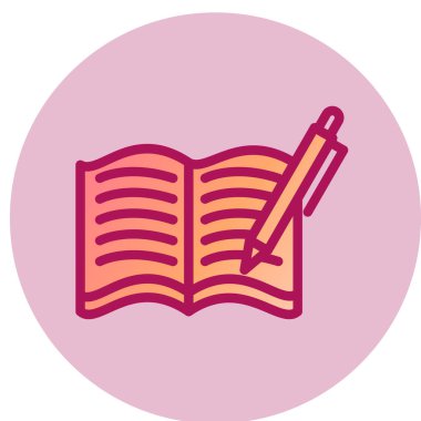 kitap simgesi vektör illüstrasyonu