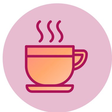 çay Kupası simgesi. vektör çizim