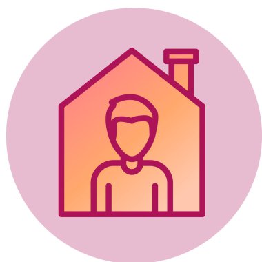 Erkek ve kadın ikonunun vektör illüstrasyonu